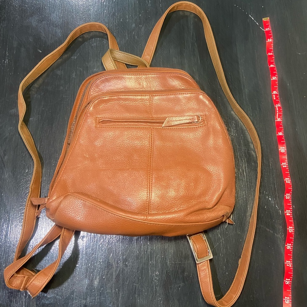 Leather Giani Bernini mini backpack